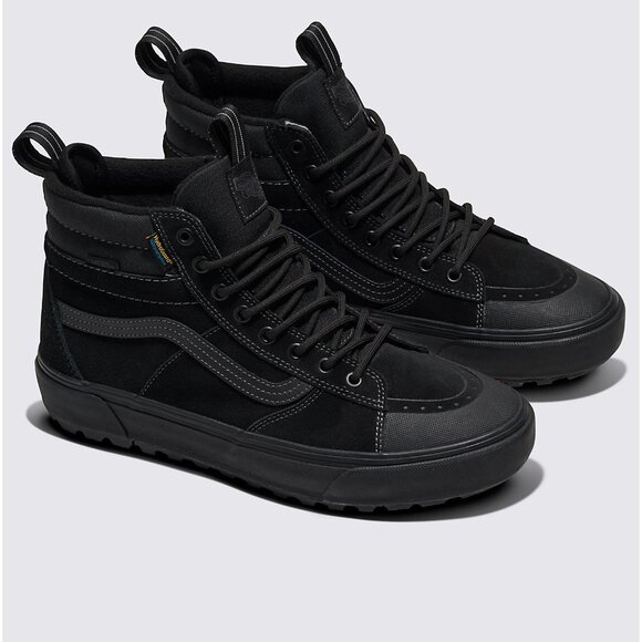 Vans MTE Sk8-Hi Waterproof Shoe Blackout Black VN000CVTBKA MENS SIZE 10 NEW - Picture 10 of 12